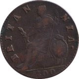 1700 HALF PENNY ( VF )