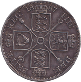 1887 DOUBLE FLORIN ( GVF )