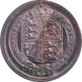 1887 SIXPENCE ( UNC )