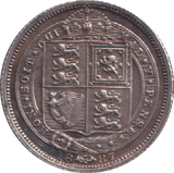 1887 SIXPENCE ( EF )