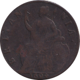 1694 HALF PENNY ( FINE )