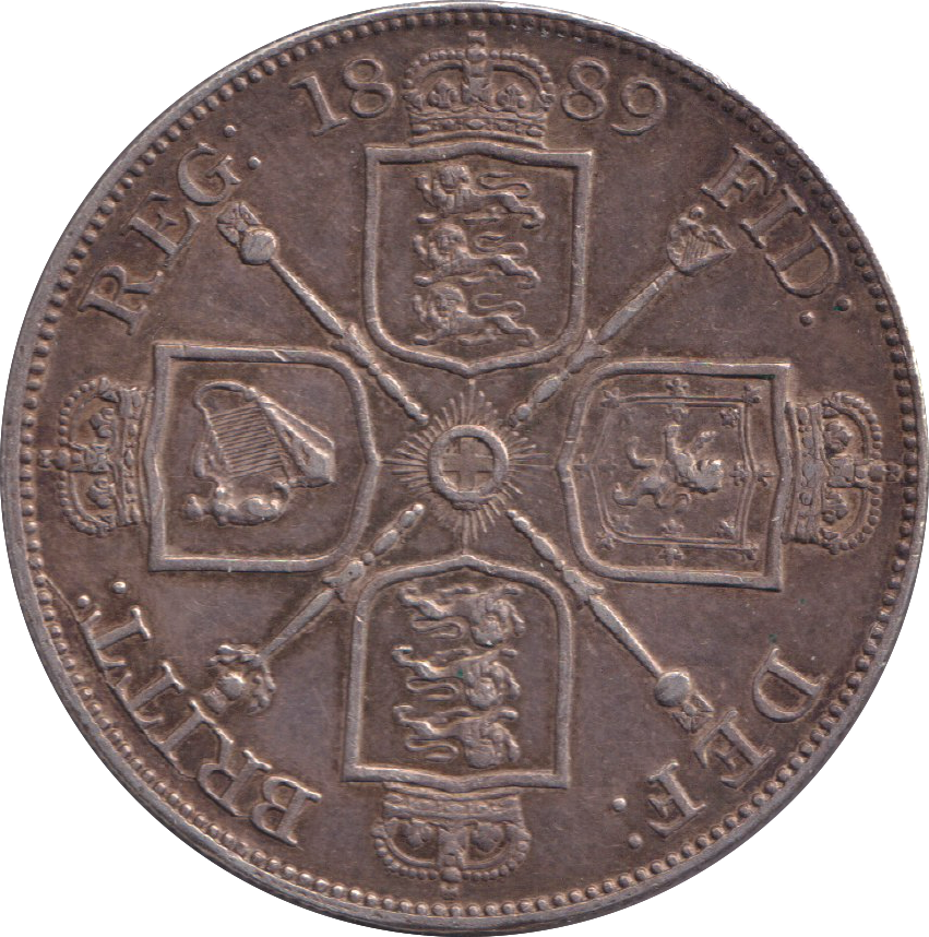 1889 DOUBLE FLORIN ( EF )
