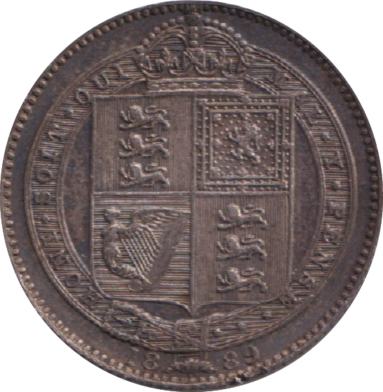 1889 SHILLING ( AUNC )