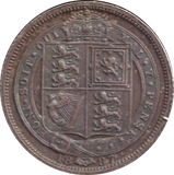 1887 SIXPENCE ( GVF )