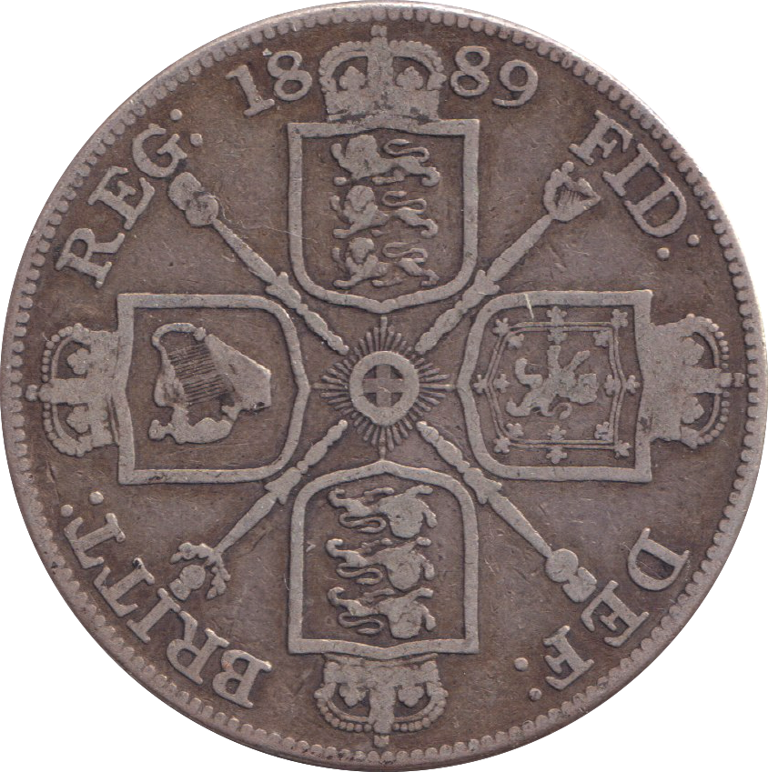 1889 DOUBLE FLORIN ( FINE )