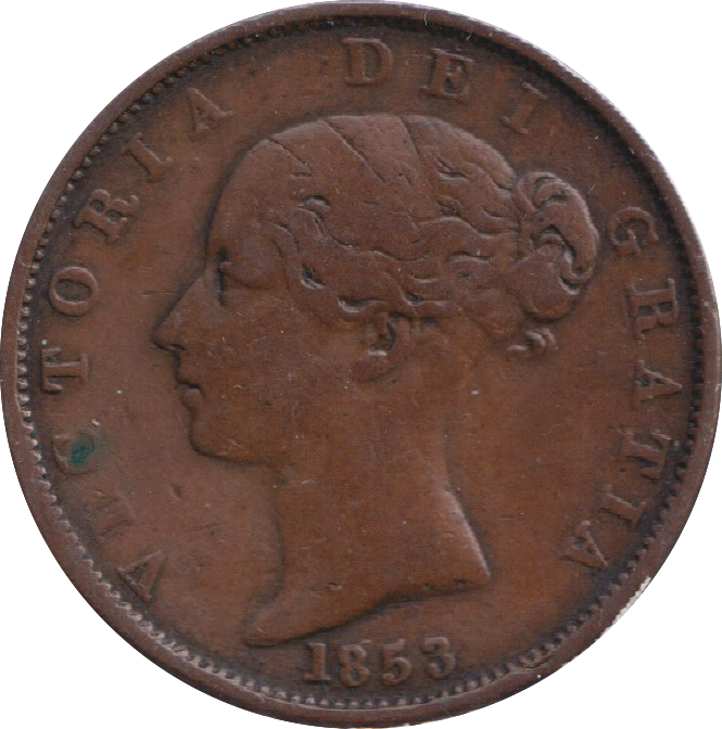 1853 HALF PENNY ( VF )