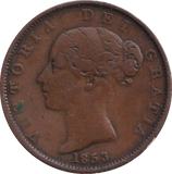1853 HALF PENNY ( VF )