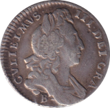 1697 SIXPENCE ( VF )