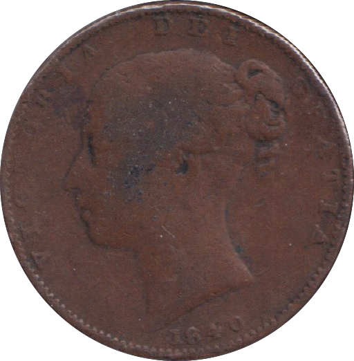 1840 FARTHING ( FINE )