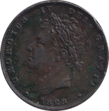 1828 FARTHING ( GVF )