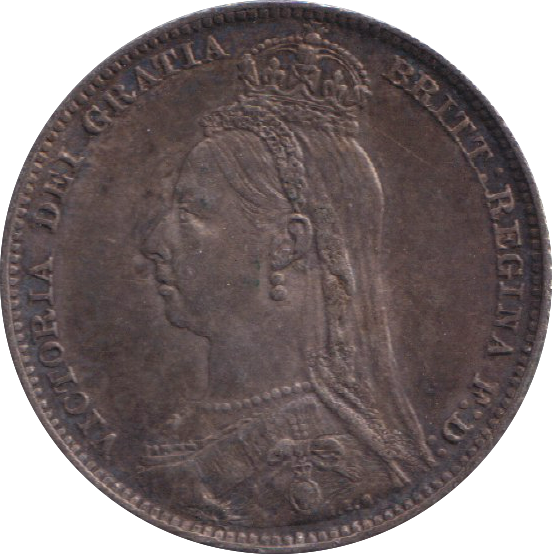 1889 SHILLING ( EF )