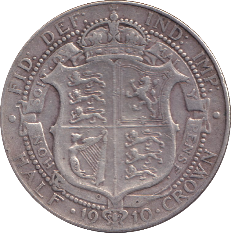 1910 HALFCROWN ( GF )