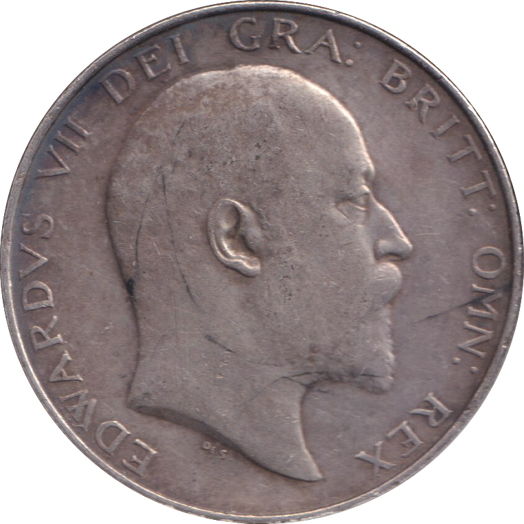 1909 HALFCROWN ( VF )