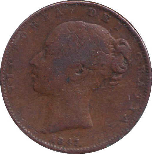1847 FARTHING ( GF )