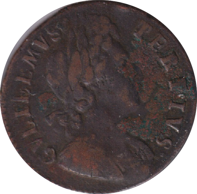 1700 HALF PENNY ( VF )