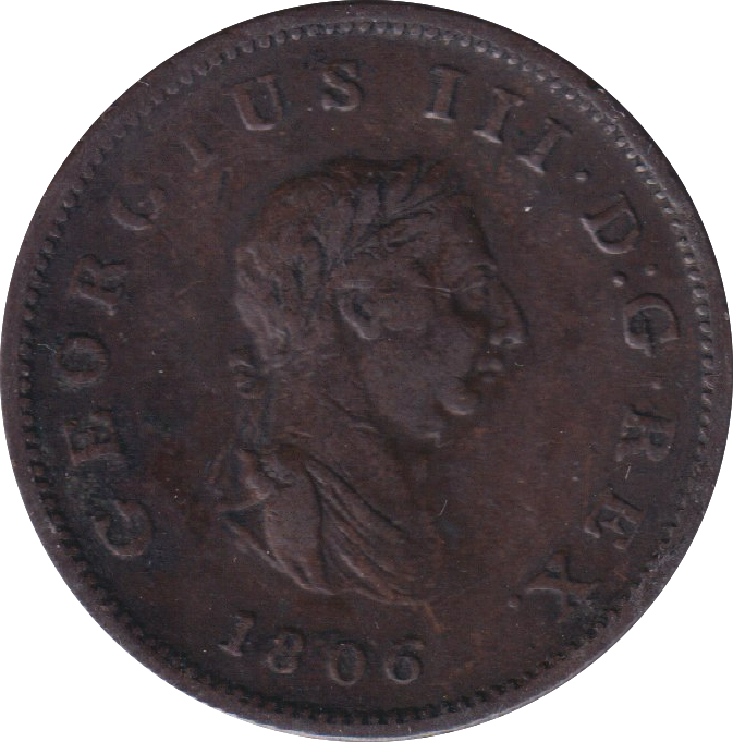 1806 HALF PENNY ( GF )