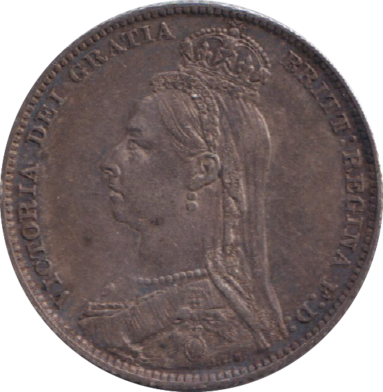 1889 SHILLING ( AUNC )