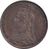 1889 SHILLING ( AUNC )