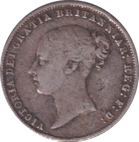 1865 SIXPENCE ( GF )