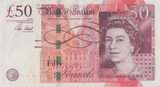 FIFTY POUNDS BANKNOTE CLELAND REF £50 - 13 - £50 - Cambridgeshire Coins
