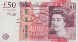 FIFTY POUNDS BANKNOTE CLELAND REF £50-28 ( AUNC ) - £50 - Cambridgeshire Coins