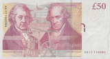 FIFTY POUNDS BANKNOTE CLELAND REF £50-29 ( AUNC) - £50 - Cambridgeshire Coins