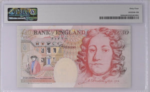 FIFTY POUNDS BANKNOTE GILL PMG 66 GEM UNCIRCULATED D72 999430 - £50 Banknotes - Cambridgeshire Coins