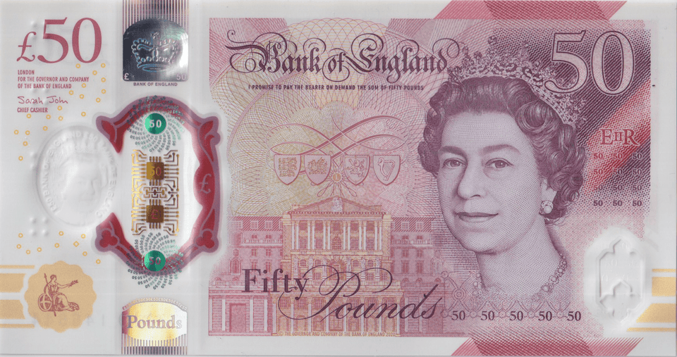FIFTY POUNDS BANKNOTE JOHN REF £50 - 14 - £50 - Cambridgeshire Coins