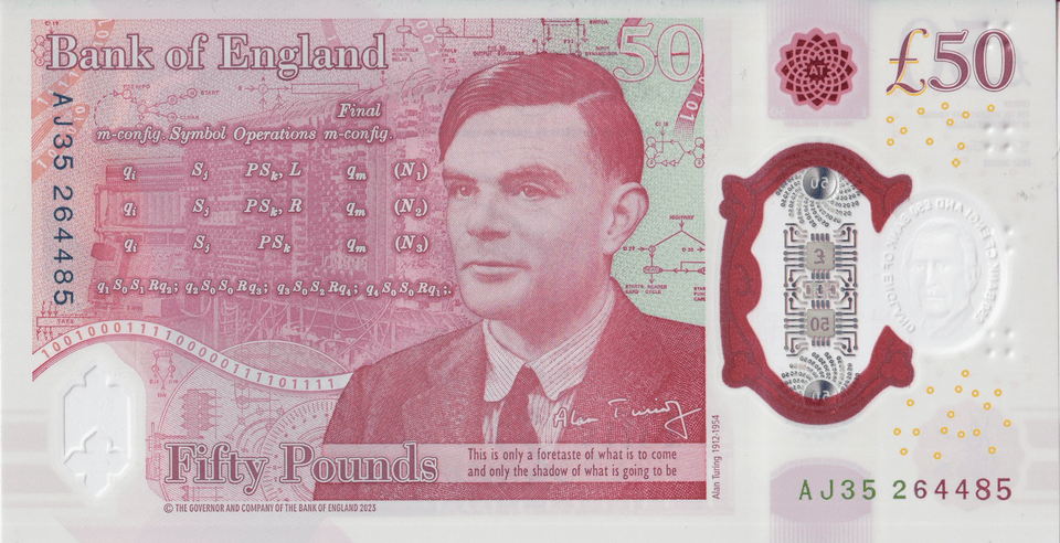 FIFTY POUNDS BANKNOTE JOHN REF £50 - 17 - £50 - Cambridgeshire Coins