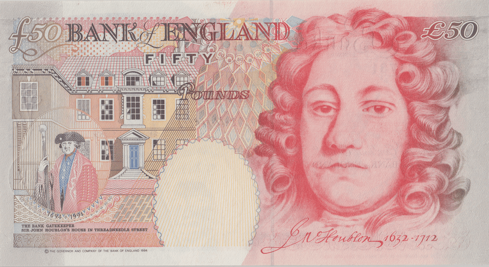 FIFTY POUNDS BANKNOTE KENTFIELD REF £50 - 12 - £50 - Cambridgeshire Coins