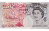 FIFTY POUNDS BANKNOTE KENTFIELD REF £50 - 15 - £50 - Cambridgeshire Coins