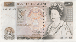 FIFTY POUNDS BANKNOTE KENTFIELD REF £50 - 19 - £50 - Cambridgeshire Coins