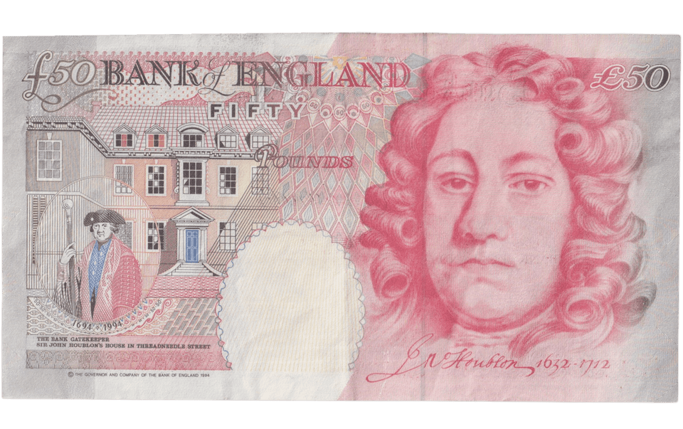 FIFTY POUNDS BANKNOTE KENTFIELD REF £50 - 20 - £50 - Cambridgeshire Coins