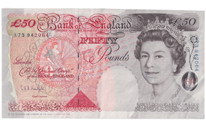 FIFTY POUNDS BANKNOTE KENTFIELD REF £50 - 20 - £50 - Cambridgeshire Coins