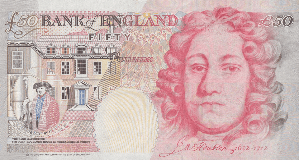 FIFTY POUNDS BANKNOTE KENTFIELD REF £50-30 ( UNC ) - £50 - Cambridgeshire Coins