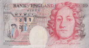 FIFTY POUNDS BANKNOTE LOWTHER REF £50 - 21 - £50 - Cambridgeshire Coins