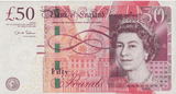 FIFTY POUNDS BANKNOTE SALMON AA01 REF £50-25 ( AUNC ) - £50 - Cambridgeshire Coins