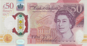 FIFTY POUNDS BANKNOTE SARAH JOHN REF £50 - 9 - £50 Banknotes - Cambridgeshire Coins