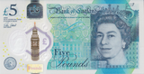FIVE POUNDS BANKNOTE CLELAND REF £5 - 154 - £5 BANKNOTES - Cambridgeshire Coins