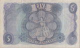 FIVE POUNDS BANKNOTE FFORDE REF £5 - 129 - £5 BANKNOTES - Cambridgeshire Coins