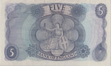 FIVE POUNDS BANKNOTE FFORDE REF £5 - 130 - £5 BANKNOTES - Cambridgeshire Coins