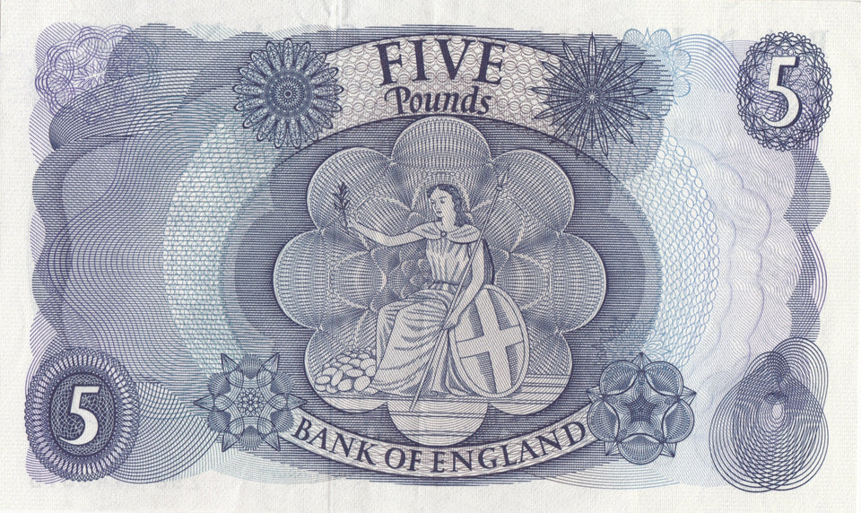 FIVE POUNDS BANKNOTE FFORDE REF £5 - 90 - £5 BANKNOTES - Cambridgeshire Coins