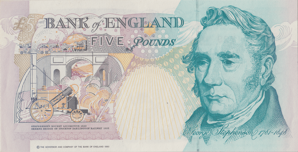 FIVE POUNDS BANKNOTE GILL REF £5 - 151 - £5 BANKNOTES - Cambridgeshire Coins