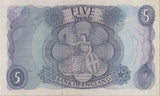 FIVE POUNDS BANKNOTE HOLLOM REF £5 - 132 - £5 BANKNOTES - Cambridgeshire Coins