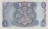 FIVE POUNDS BANKNOTE HOLLOM REF £5 - 133 - £5 BANKNOTES - Cambridgeshire Coins