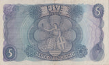 FIVE POUNDS BANKNOTE HOLLOM REF £5 - 134 - £5 BANKNOTES - Cambridgeshire Coins