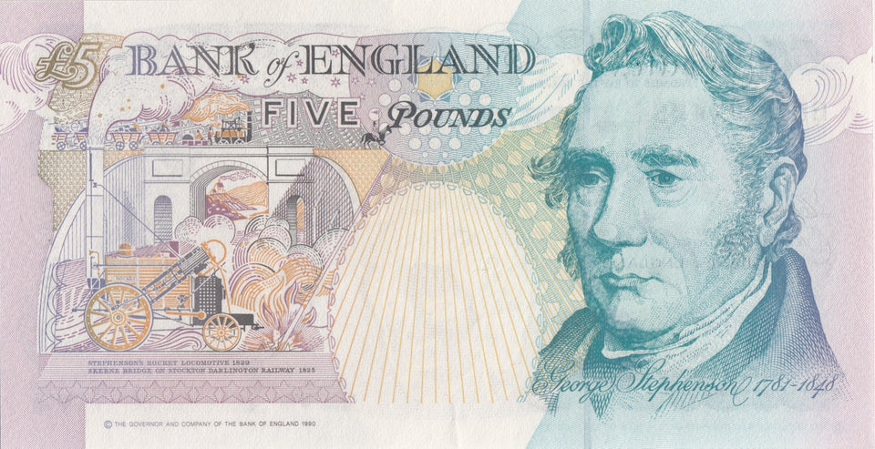 FIVE POUNDS BANKNOTE LOWTHER REF £5 - 111 - £5 BANKNOTES - Cambridgeshire Coins