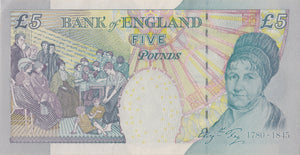 FIVE POUNDS BANKNOTE LOWTHER REF £5 - 125 - £5 BANKNOTES - Cambridgeshire Coins