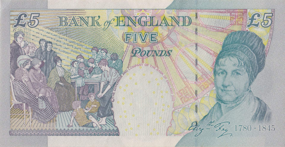 FIVE POUNDS BANKNOTE LOWTHER REF £5 - 125 - £5 BANKNOTES - Cambridgeshire Coins