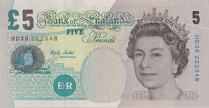 FIVE POUNDS BANKNOTE LOWTHER REF £5 - 125 - £5 BANKNOTES - Cambridgeshire Coins